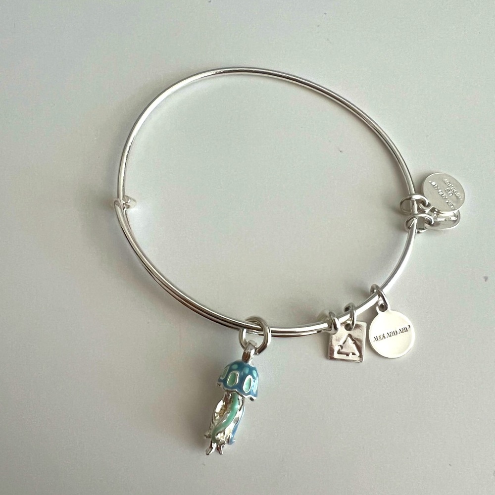 ALEX AND ANI jellyfish charm bangle